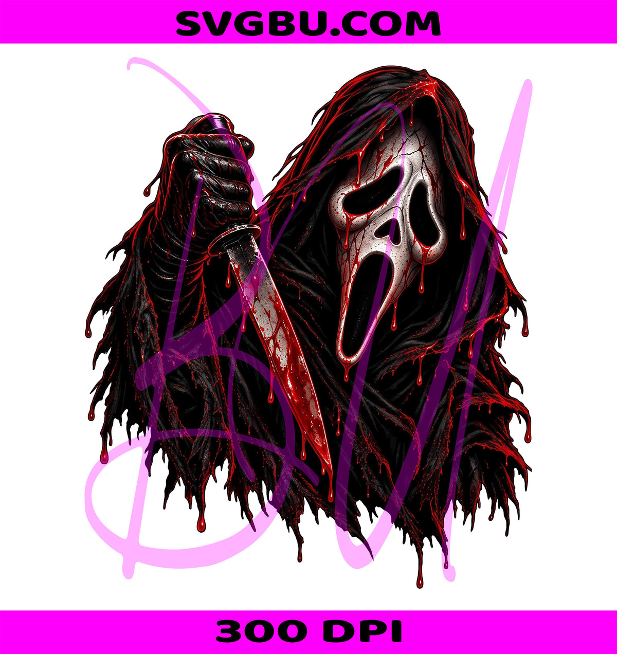 Ghostface Halloween PNG, Pink Gothic Skull PNG, Spooky Y2K Ghostface PNG