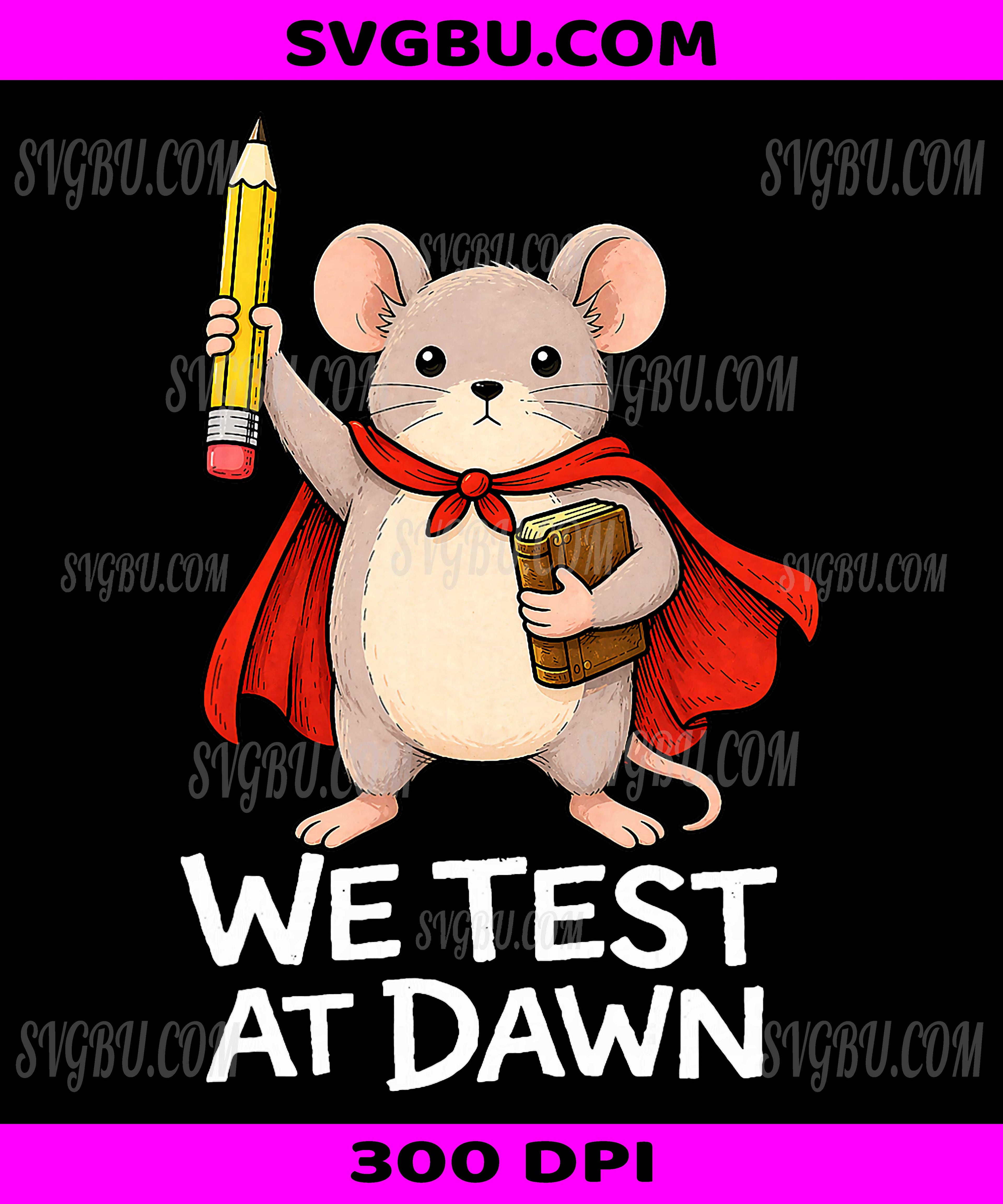 Teacher Mouse We Test At Dawn, Test Day Coordinator Exam PNG
