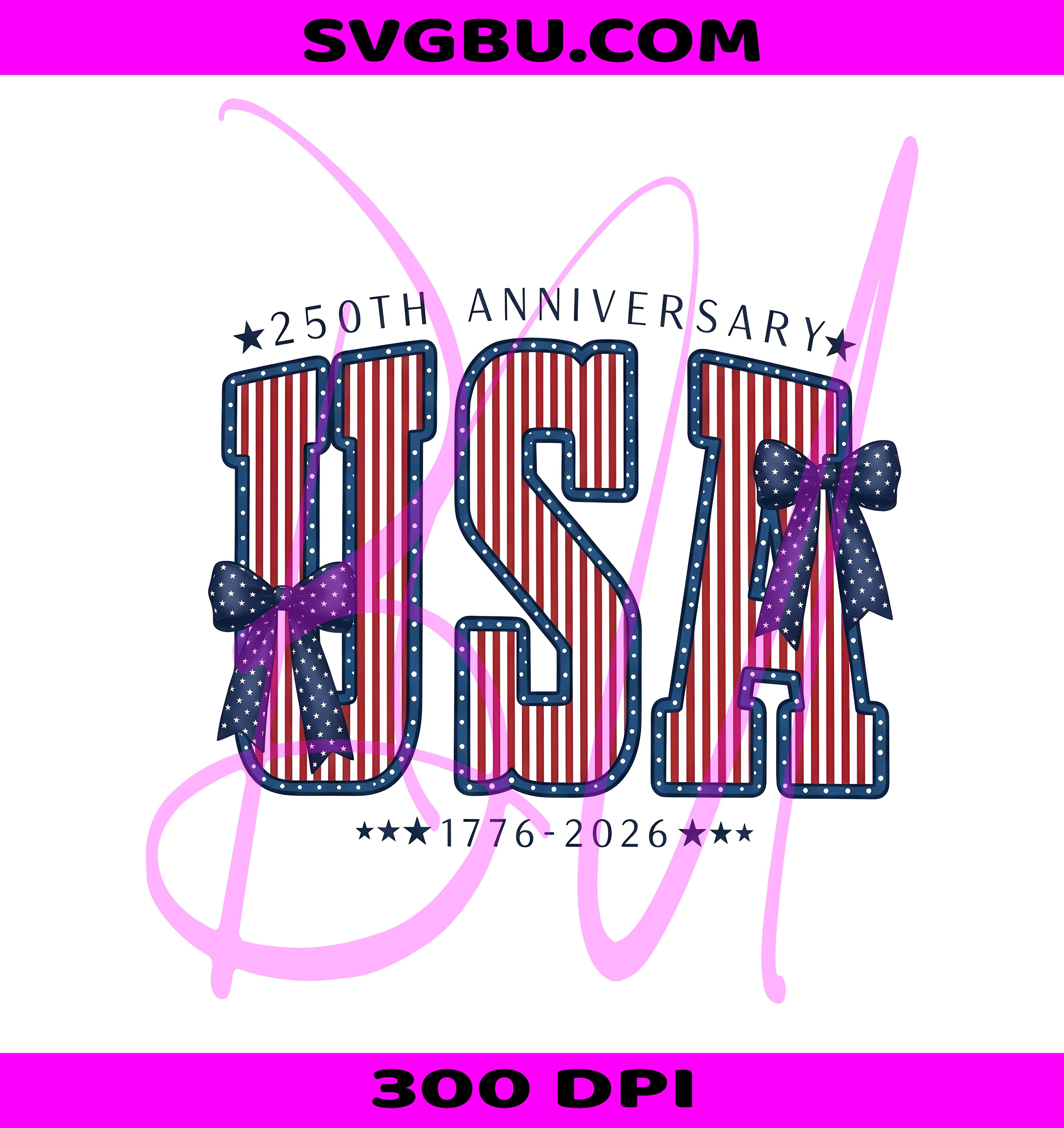 USA 250th Anniversary PNG, 1776 2026 Patriotic Coquette PNG