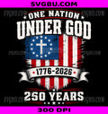 Freedom 250th Anniversary USA Flag PNG, Christian God PNG
