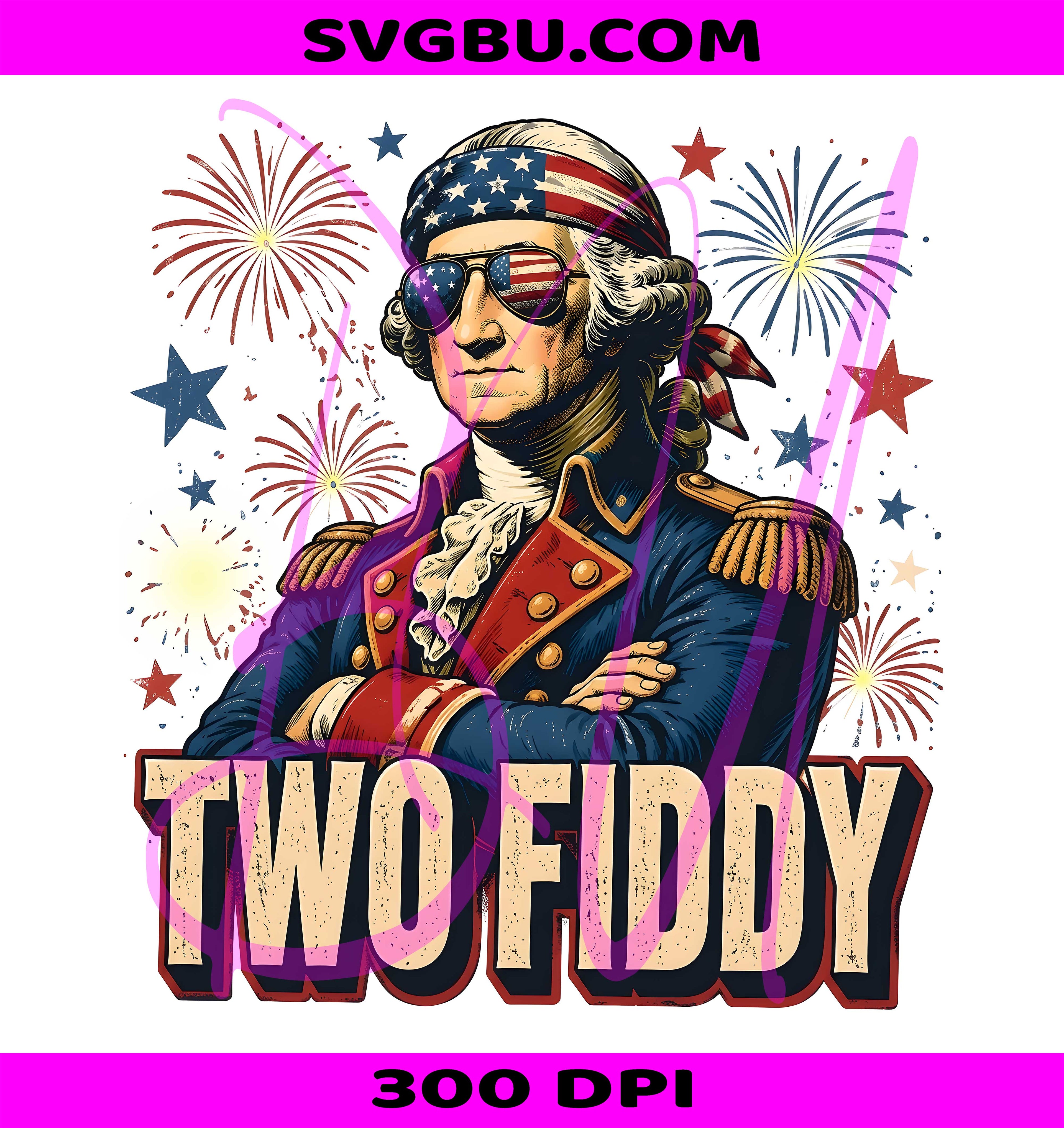 Two Fiddy PNG, George Washington PNG, USA 250 Birthday PNG
