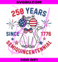 Funny Cat 4th Of July PNG,Retro America Flag Cat PNG