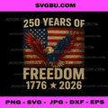 250 Years American Flag Anniversary, USA 250th Birthday PNG