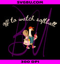 Off To Watch Softball Goose PNG, Funny Cute Sports Bird Graphic PNG