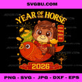 2026 Lunar New Year Horse Vietnamese PNG, Year of the Horse Tet Holiday 