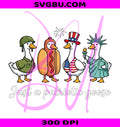 Patriotic Goose PNG, Silly Goose PNG, USA Goose PNG