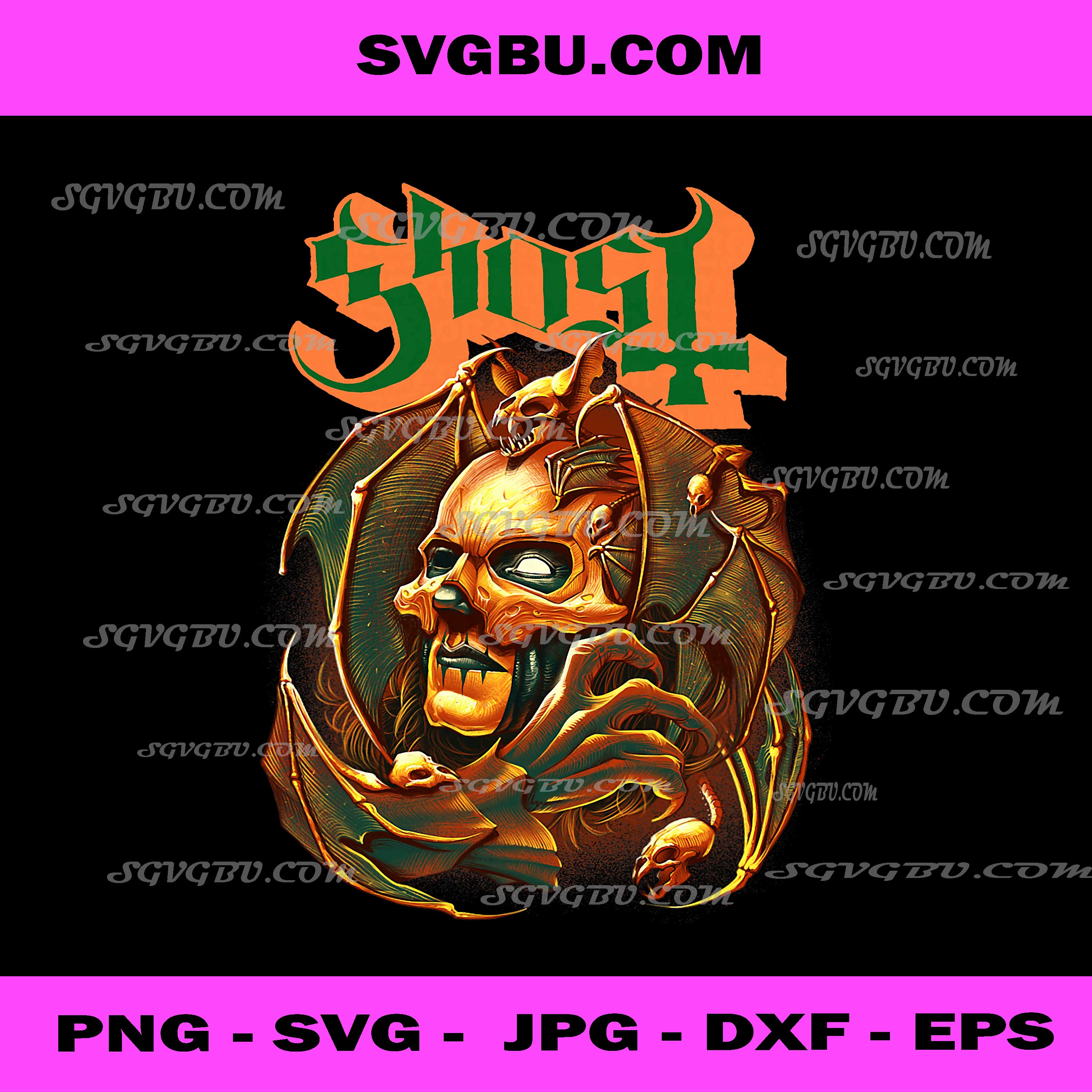 Ghost Feeders PNG, Gothic Horror Illustration Digital Design File
