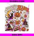 Spooky Season Vintage PNG, Retro Halloween Graphic PNG, Vintage Spooky PNG