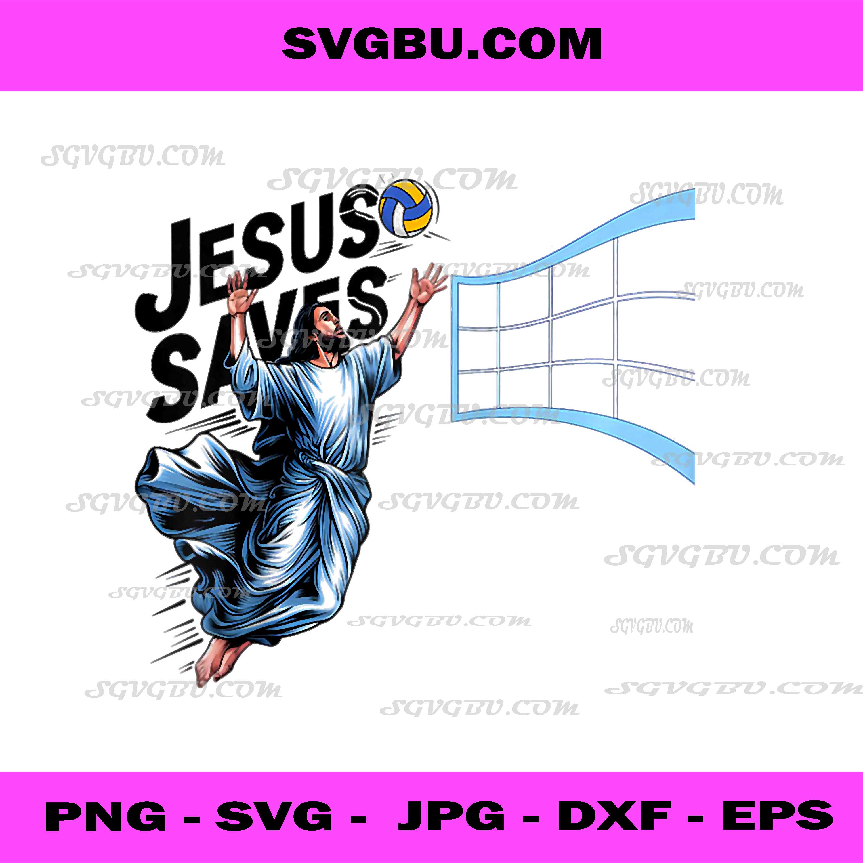 Jesus Volleyball Saves PNG, Funny Christian Faith Believer Raglan Volleyball PNG