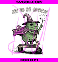 Off To Be Spooky PNG, Spooky Frog PNG, Silly Cozy Witch PNG