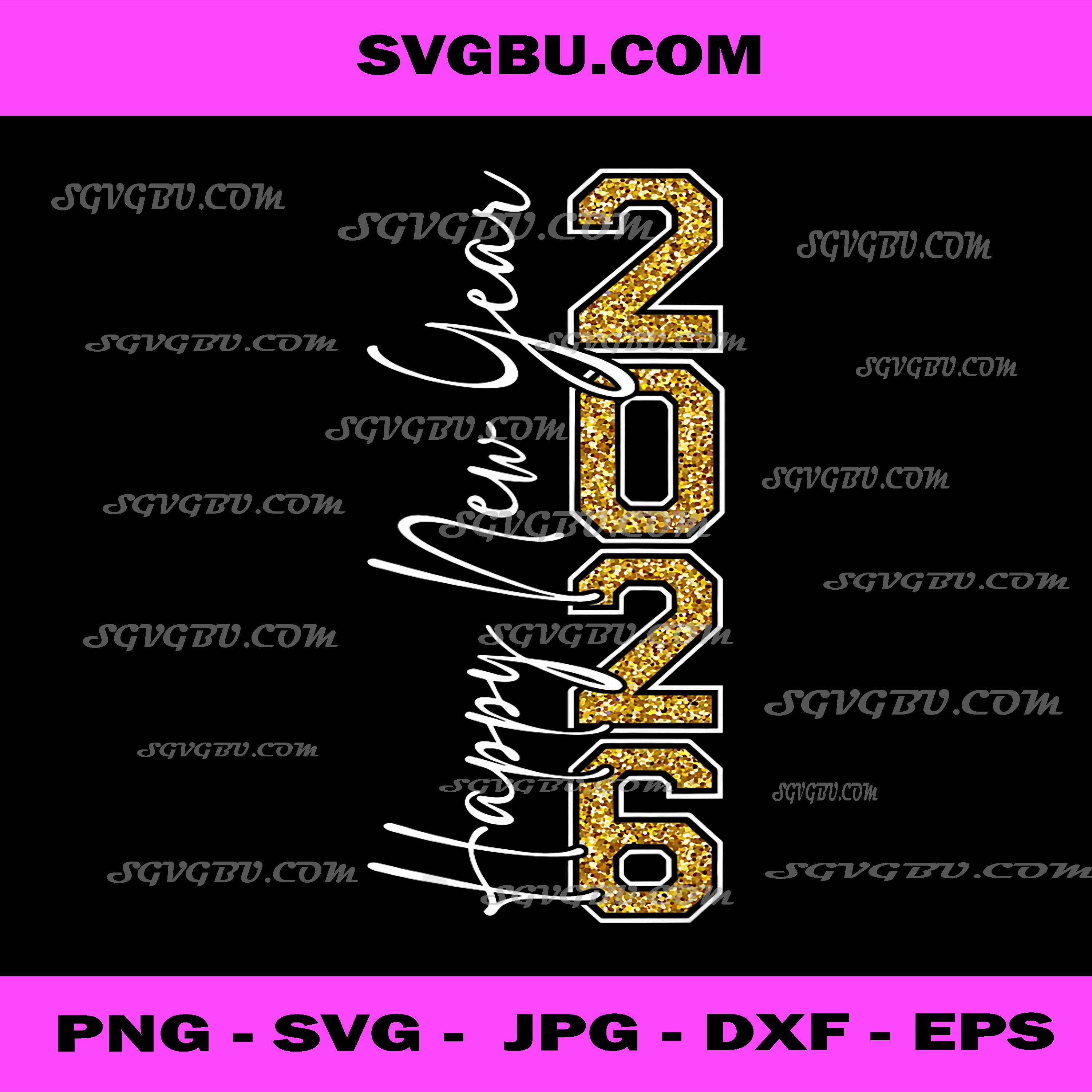 Happy New Year 2026 PNG, New Year's Eve Crew PNG