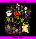 Nightmare Before PNG, Neon Spooky Patchwork PNG, Halloween Horror PNG