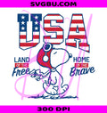 Land Of The Free PNG, Home Of The Brave PNG, USA Flag PNG