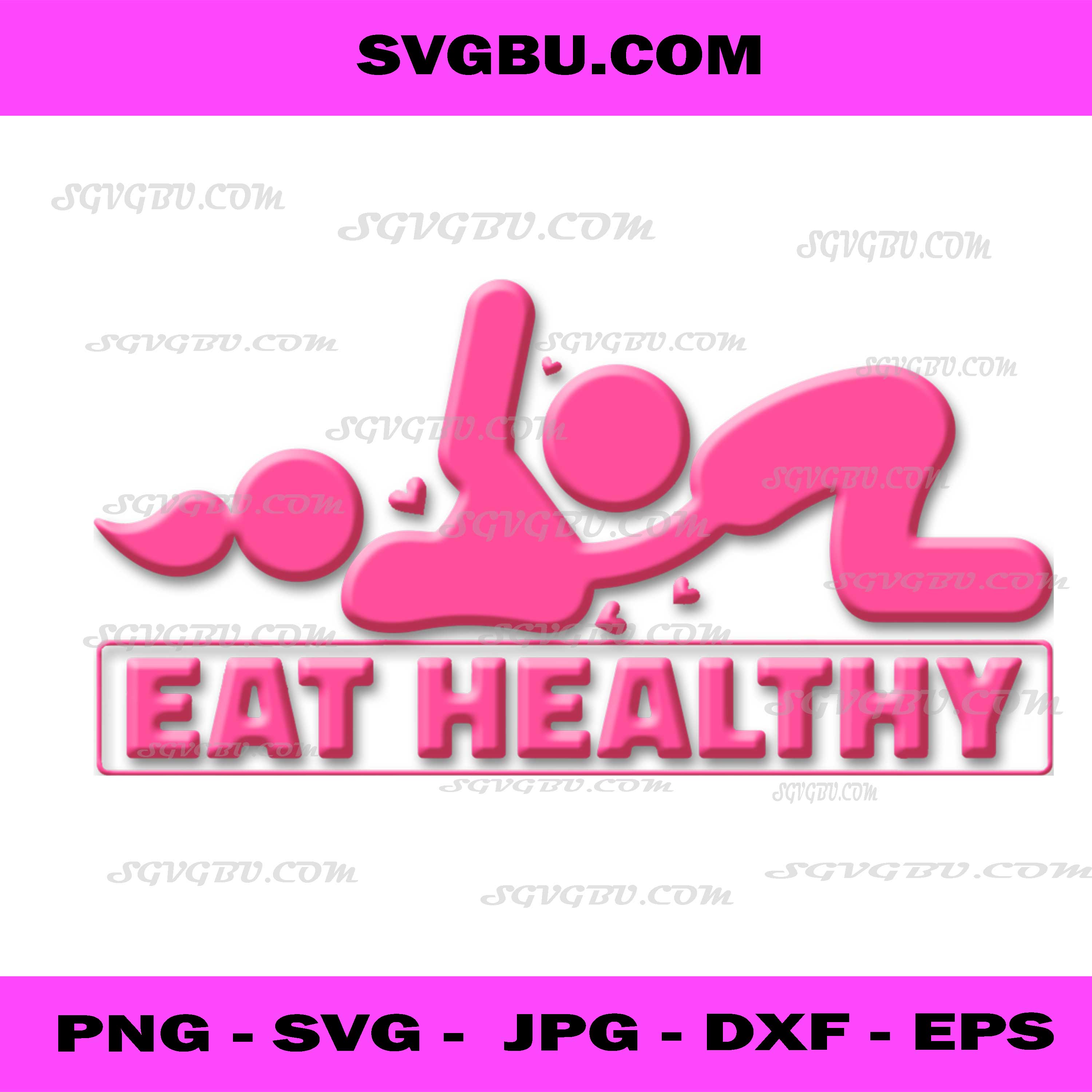 Eat Healthy PNG, Fitness Love PNG, Funny Valentine's Day PNG, Workout Motivation PNG