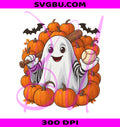 Ghost With Bat PNG, Cheerful Baseball PNG, Halloween Sports PNG
