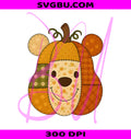 Preppy Pumpkin PNG, Floral Fall Pumpkin PNG, Retro Halloween PNG