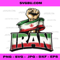 Iran Flag Support Fist Graphic PNG, Persian Freedom Protest Art PNG