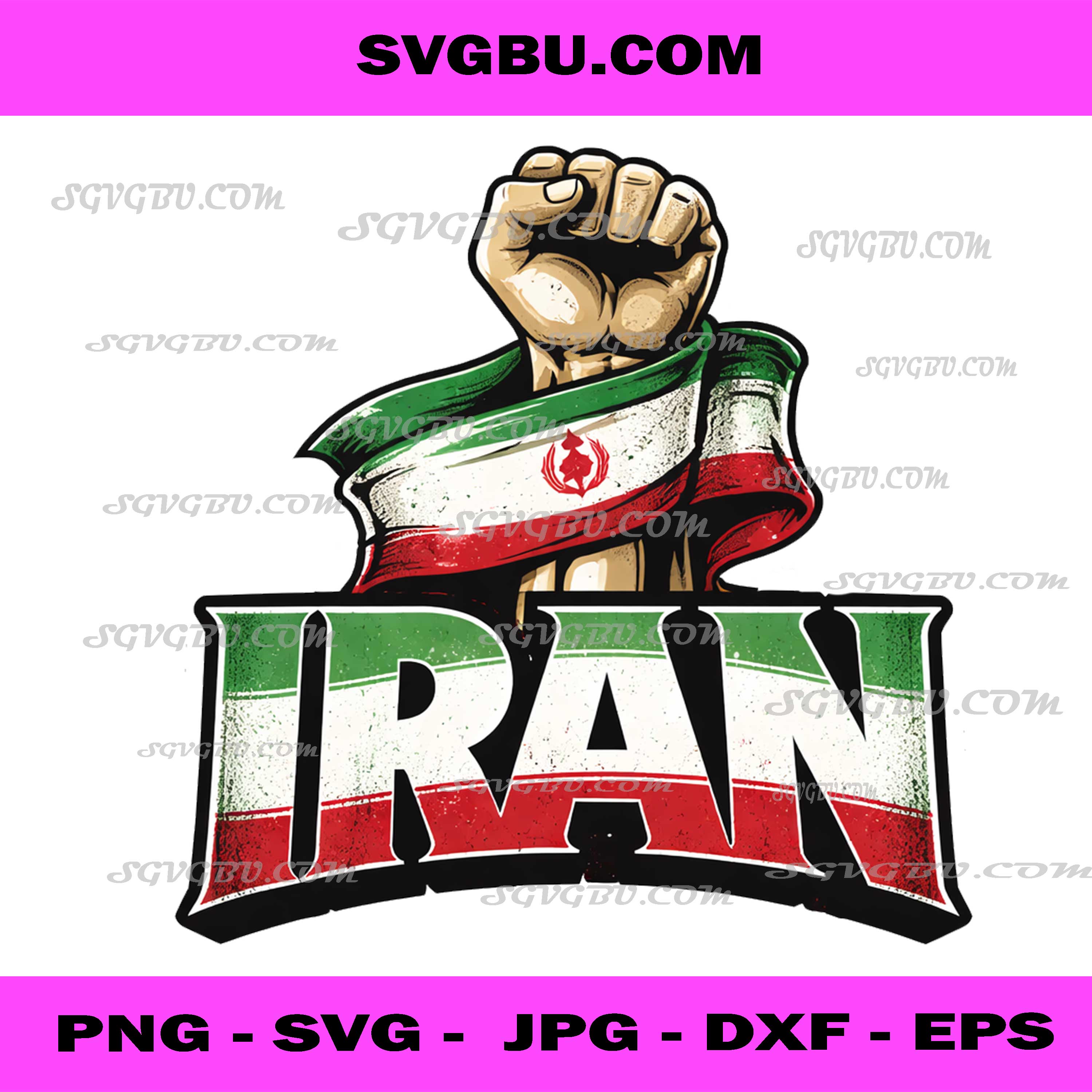 Iran Flag Support Fist Graphic PNG, Persian Freedom Protest Art PNG