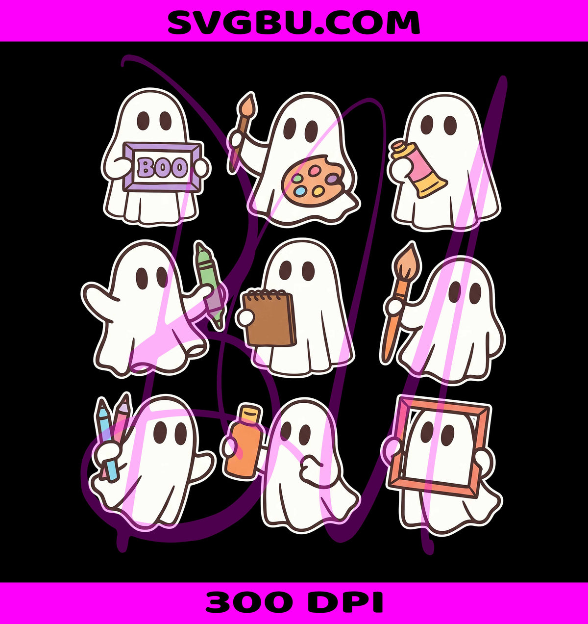 Comfort Colors Ghost PNG, Spooky Bookish PNG, Cute Ghost Tee PNG