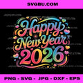 New Year Celebration PNG, Happy New Year Party 2026 PNG