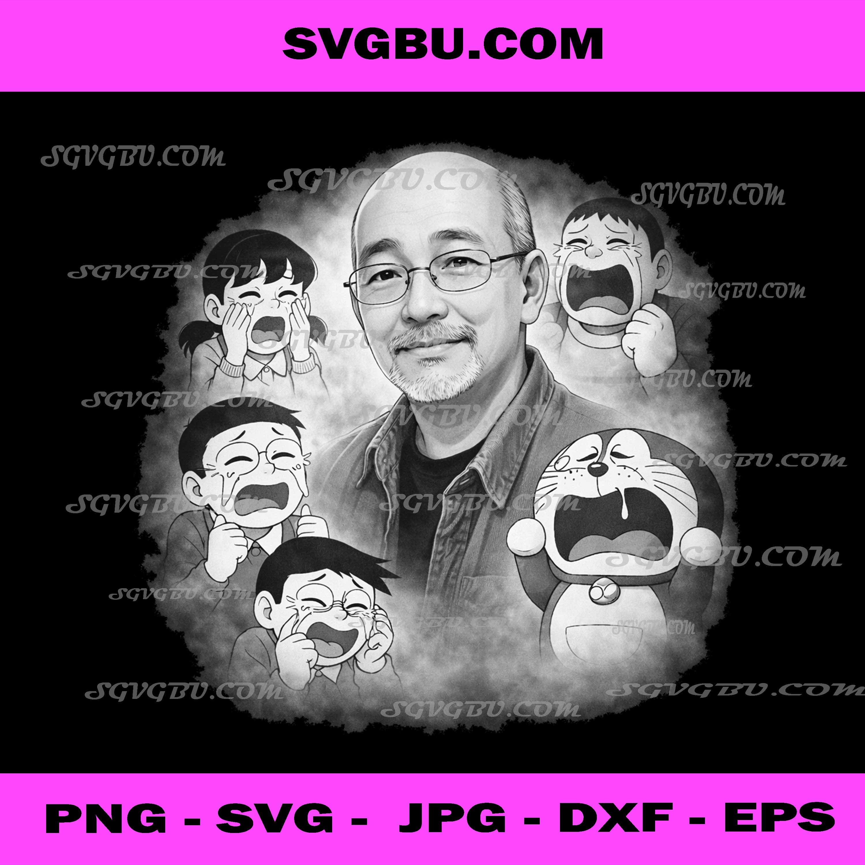 Tsutomu Shibayama, Doraemon Characters Crying Tribute PNG