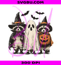 Boo Ghost Raccoon PNG, Halloween Raccoon PNG, Pumpkin Raccoon PNG