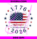 1776 2026 PNG,Patriotic America Flag PNG,Vintage USA PNG