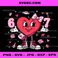 Valentine’s Day Funny 67, Meme Six Seven, 6 7 Valentine Hearts PNG