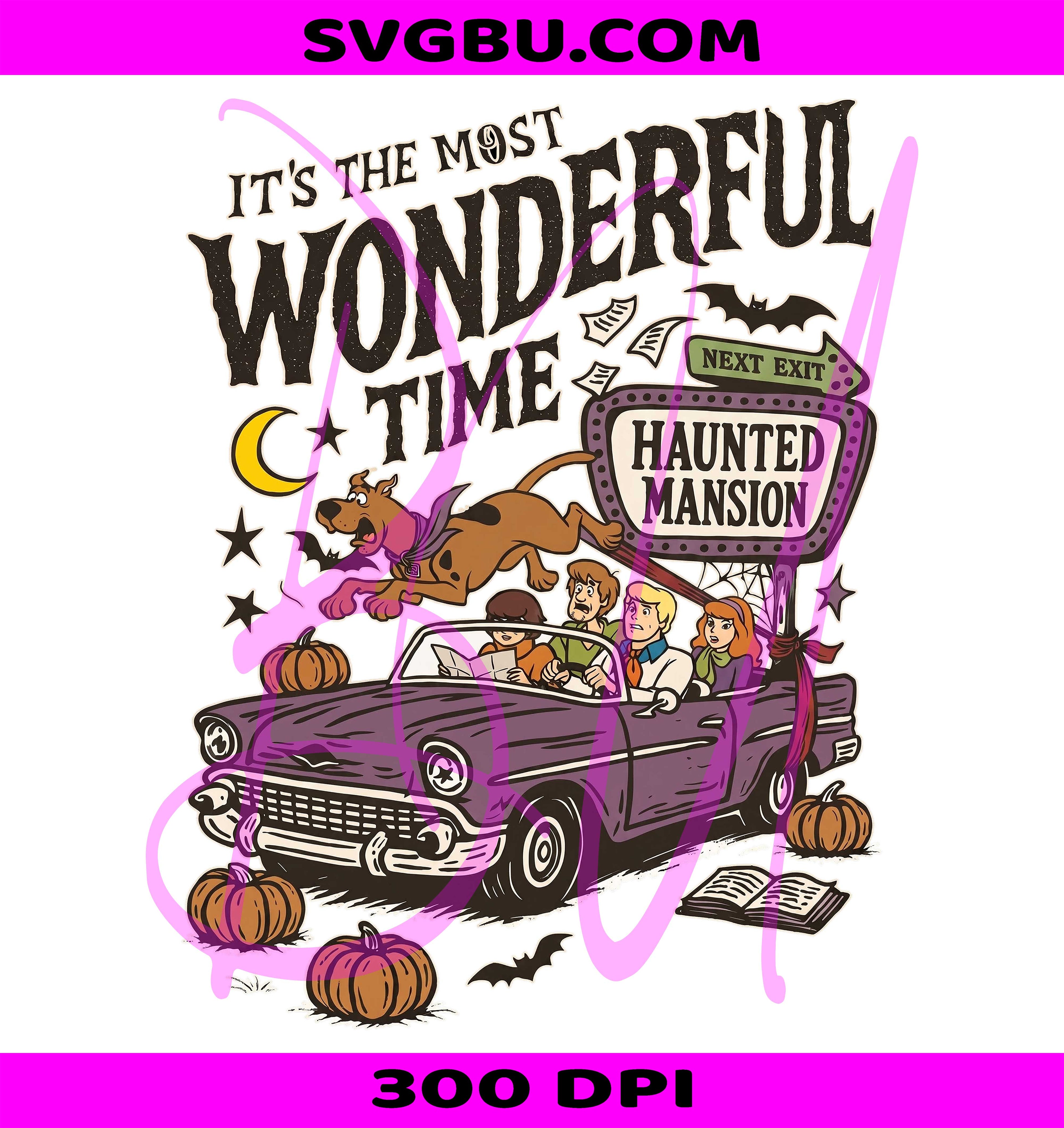 Most Wonderful Time Halloween PNG, Funny Halloween PNG, Vintage Halloween PNG