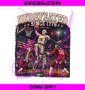George Washington PNG, Undefeated Since 1776 PNG, Patriotic Basketball PNG