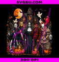 Retro Halloween PNG, Vintage Spooky Characters PNG, Trick or Treat PNG