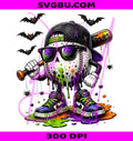 Halloween Drip Baseball PNG, Spooky Player PNG, Horror Sports Design PNG