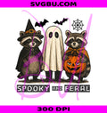 Spooky And Feral PNG, Funny Raccoon PNG, Halloween Raccoon PNG