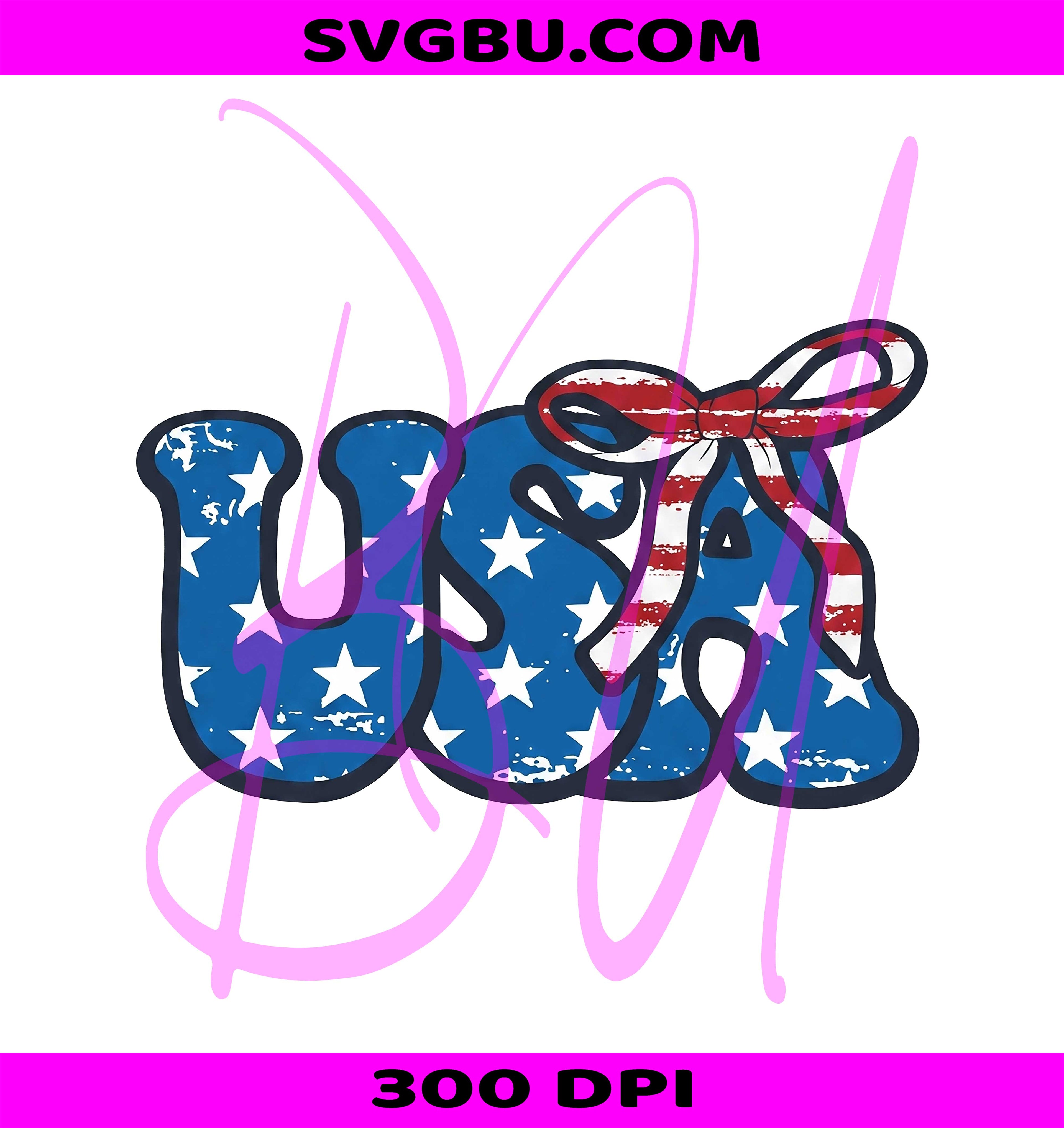 USA Coquette PNG, Fourth Of July PNG, Coquette Bow PNG