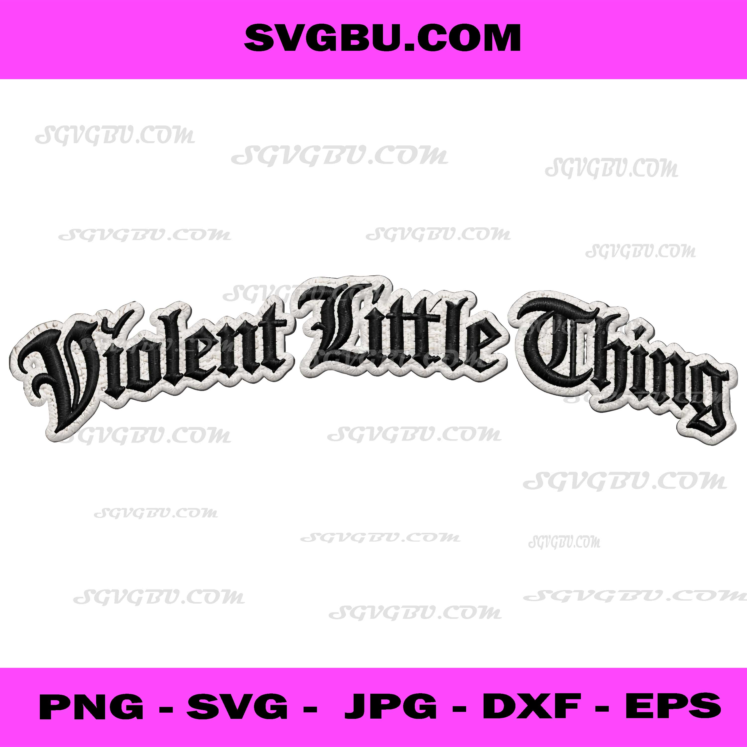 Violent Little Thing PNG, Gothic Quote PNG, Dark Aesthetic Typography PNG