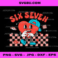 Valentine’s Day Funny 67, Meme Six Seven 6 7 Valentine Hearts PNG