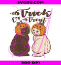 Pumpkin Cat PNG, Trick Or Treat Cat PNG, Retro Halloween Cat PNG