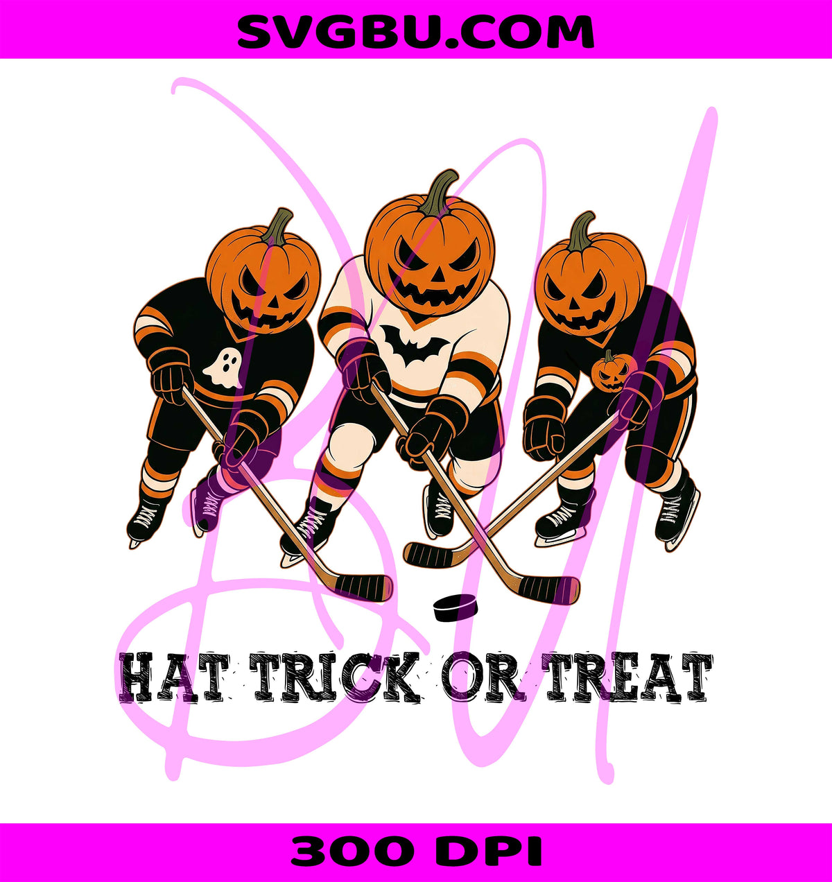 Halloween Hockey PNG, Spooky Pumpkin Sports PNG, Halloween Hockey Mom PNG