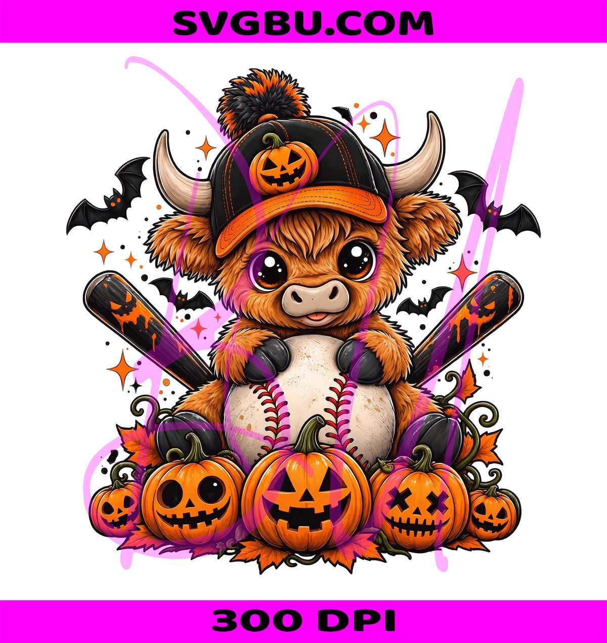 Halloween Baseball PNG, Spooky Sports PNG, Pumpkin Baseball PNG