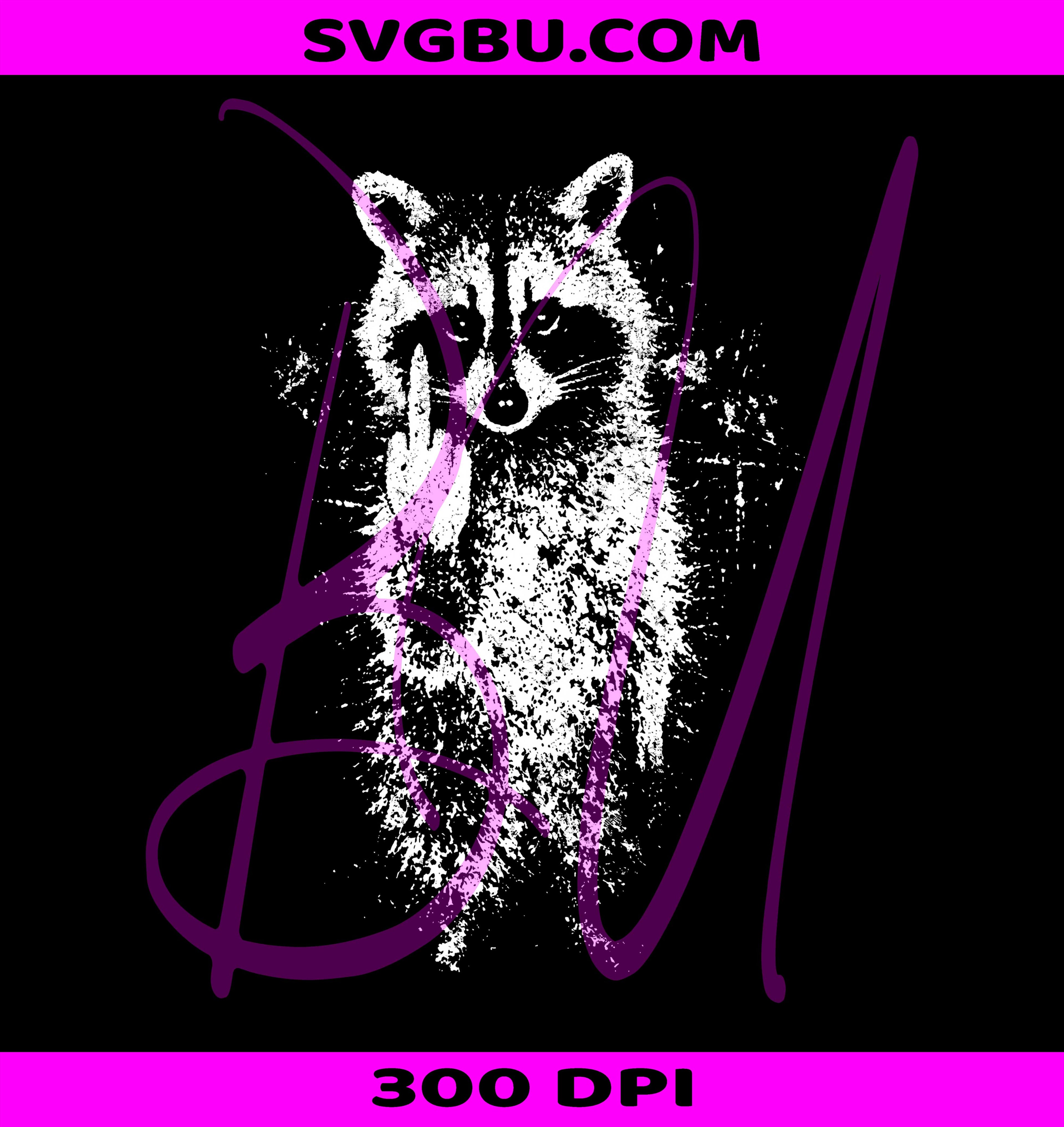 Funny Middle Finger Raccoon PNG, Sarcastic Raccoon Design PNG
