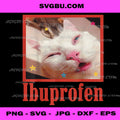 Funny Ibuprofen Cat Meme PNG, Hilarious Cat Humor Design