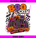 Halloween Kids Monster Truck PNG, Halloween Kids Truck PNG, Boo Crew Kids PNG
