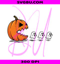 Pumpkin Chasing Ghost PNG, Spooky Ghost PNG, Halloween PNG