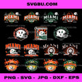 Miami Hurricanes 2026 Championship PNG Bundle, College Football Playoff Art