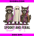 Spooky Feral Raccoon PNG, Halloween Raccoon PNG, Creepy Cute Ghost PNG