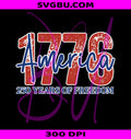 1776 America PNG, 250 Years Of Freedom PNG, Patriotic 1776 PNG