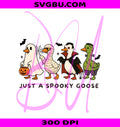 Preppy Halloween Ghost PNG, Cute Boo Ghost PNG, Floral Spooky Season PNG