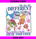 We Are All Different But In This School We Swim Together PNG