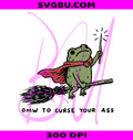 Off To Be Spooky PNG Retro Frog Halloween PNG Sarcastic Ghost PNG