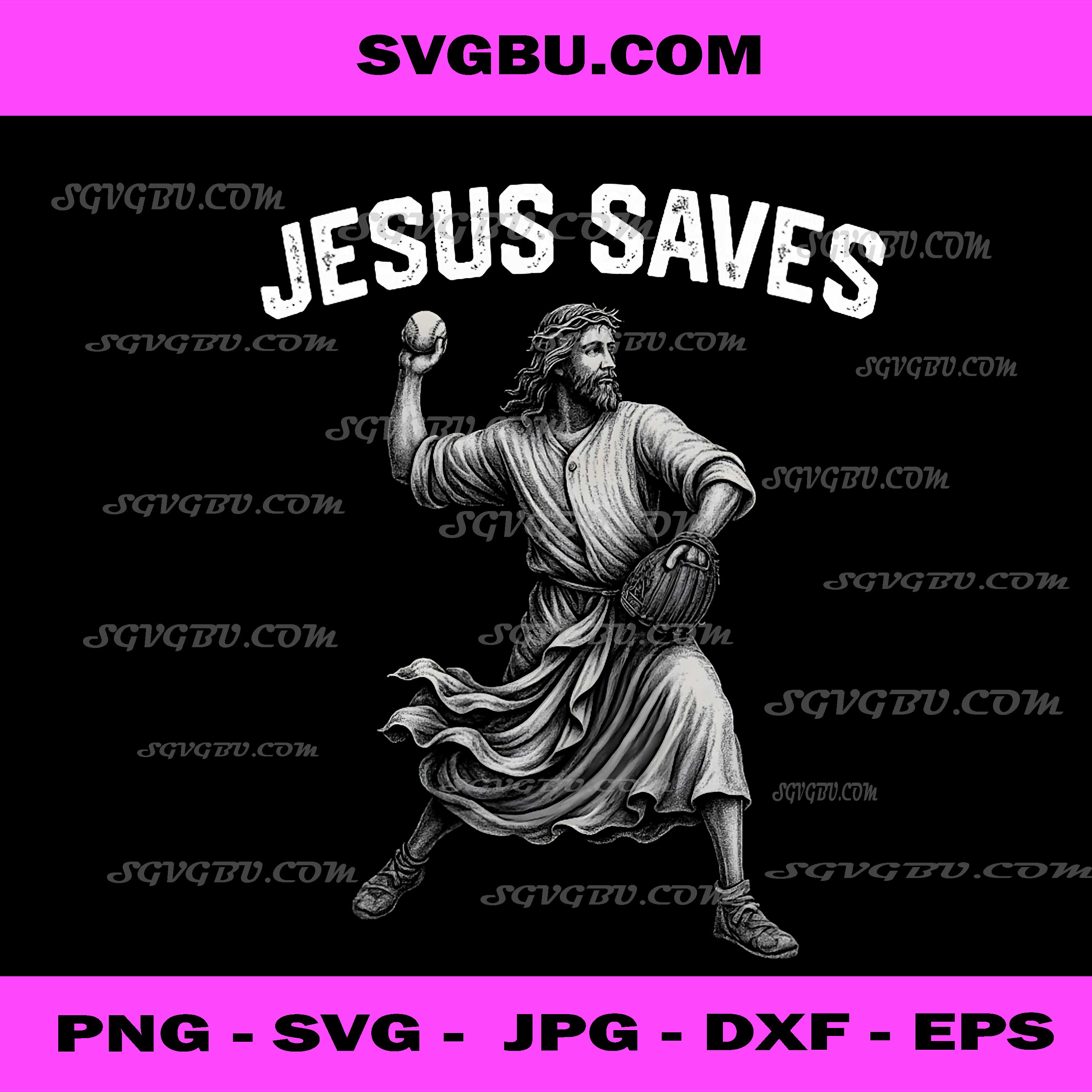Jesus Saves PNG, Religious Christian Faith Baseball PNG